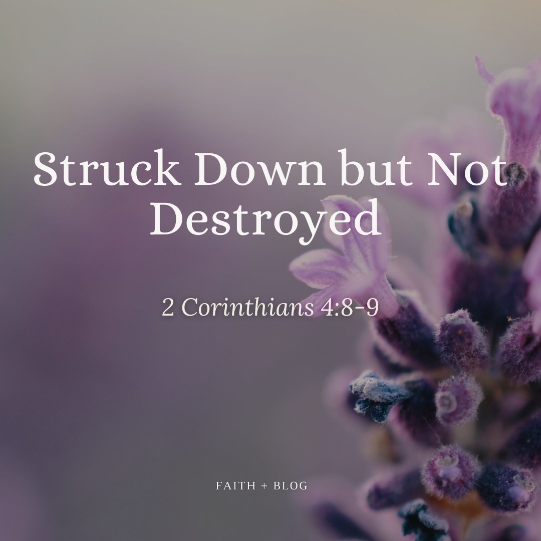 Struck Down but Not Destroyed Faith+blog